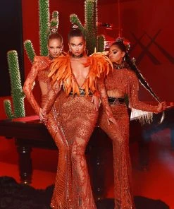 Shopalbina2022 Phoenix Orange Dress 2020's 7 Shopalbina2022 Phoenix Orange Dress 2020's