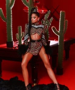 Shopalbina2022 Crop Top & Skirt 2020's