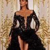 Shopalbina2022 Black Tulle Gown Haute Couture