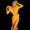 Shopalbina2022 Yellow Longuette Dress GLORIA 1 Shopalbina2022 Yellow Longuette Dress GLORIA