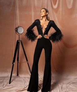 Shopalbina2022 Black Jumpsuit FEMME