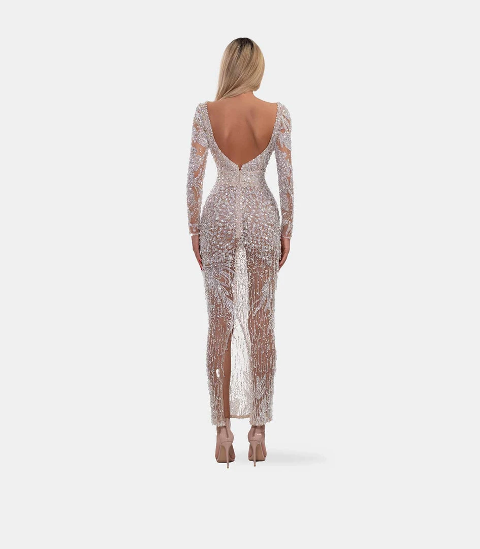 Shopalbina2022 Mid-length White-silver Dress 6 Shopalbina2022 Mid-length White-silver Dress