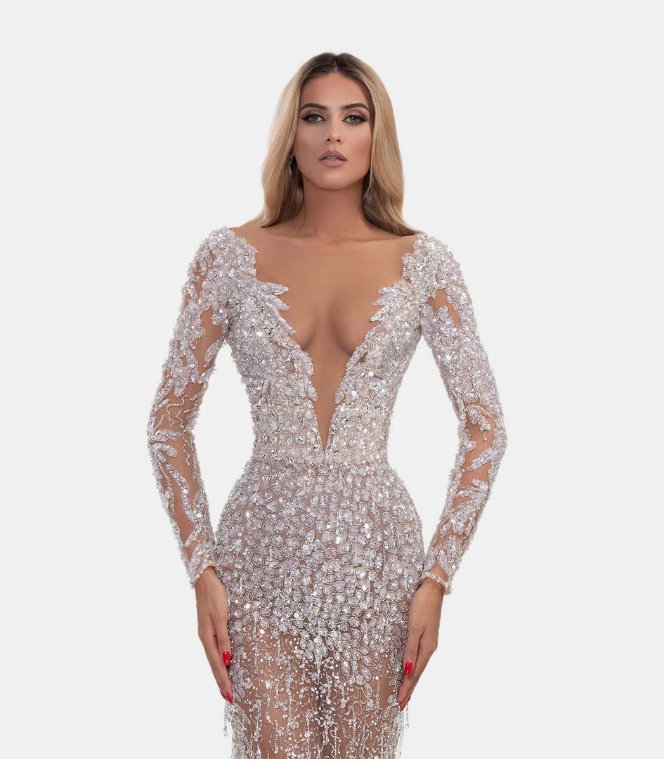 Shopalbina2022 Mid-length White-silver Dress 3 Shopalbina2022 Mid-length White-silver Dress