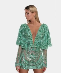 Shopalbina2022 WILD Short Mint-green Dress
