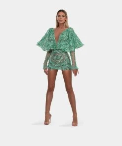 Shopalbina2022 WILD Short Mint-green Dress