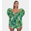 Shopalbina2022 WILD Green Printed Dress