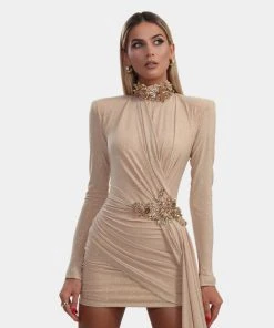 Shopalbina2022 Short Dress With One Sided Tail WILD