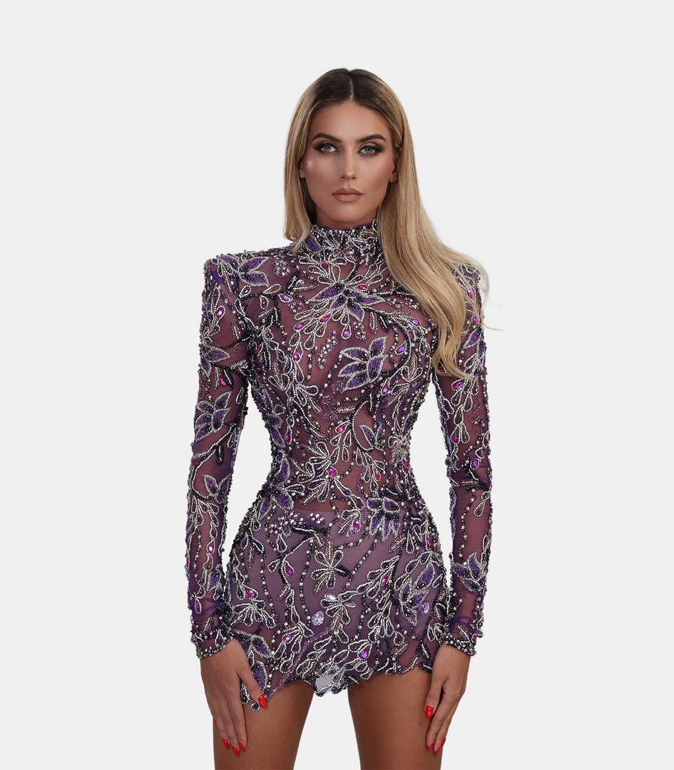 Shopalbina2022 Short Embellished Purple Dress WILD 3 Shopalbina2022 Short Embellished Purple Dress WILD