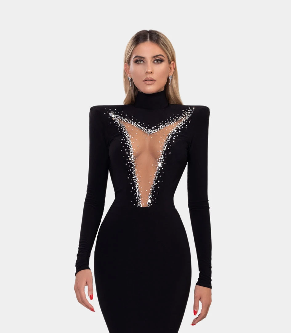 Shopalbina2022 WILD Black Evening Gown With Mermaid Sweep Train 3 Shopalbina2022 WILD Black Evening Gown With Mermaid Sweep Train