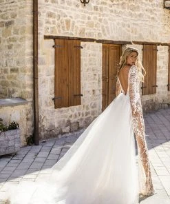 Shopalbina2022 Elegant Bridal Jumpsuit With Detachable Skirt 7 Shopalbina2022 Elegant Bridal Jumpsuit With Detachable Skirt