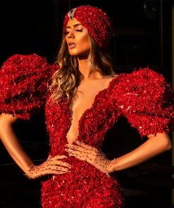 Shopalbina2022 Classy Long Red Mermaid Dress MESMERIZING