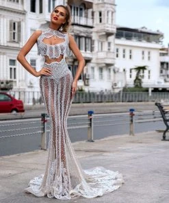 Shopalbina2022 High Neck Silver Set MESMERIZING