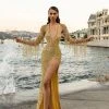 Shopalbina2022 Long-Halter Embellished Dress MESMERIZING