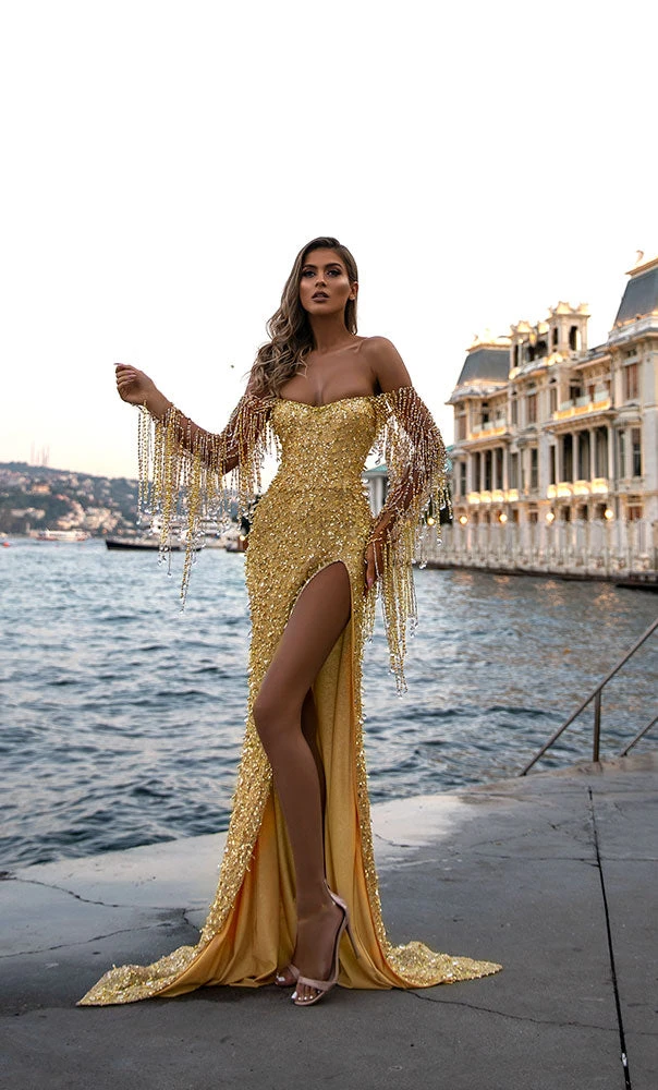 Shopalbina2022 MESMERIZING Long Golden Dress 4 Shopalbina2022 MESMERIZING Long Golden Dress