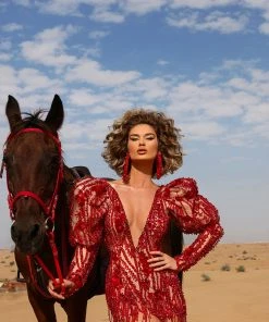 Shopalbina2022 DESERTE Short Red Dress