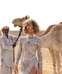 Shopalbina2022 DESERTE Mini Silver Dress