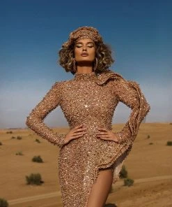 Shopalbina2022 Long Deep Bronze Dress