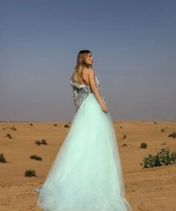 Shopalbina2022 Long Mint Corset Dress DESERTE