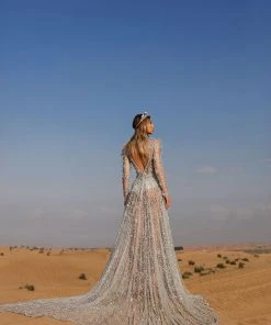 Shopalbina2022 Long Silver Dress