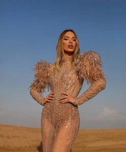 Shopalbina2022 Long Bronx Dress DESERTE