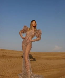 Shopalbina2022 Long Bronx Dress DESERTE