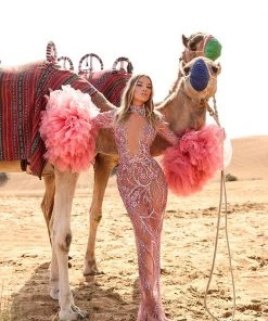 Shopalbina2022 DESERTE Long Light Pink Dress