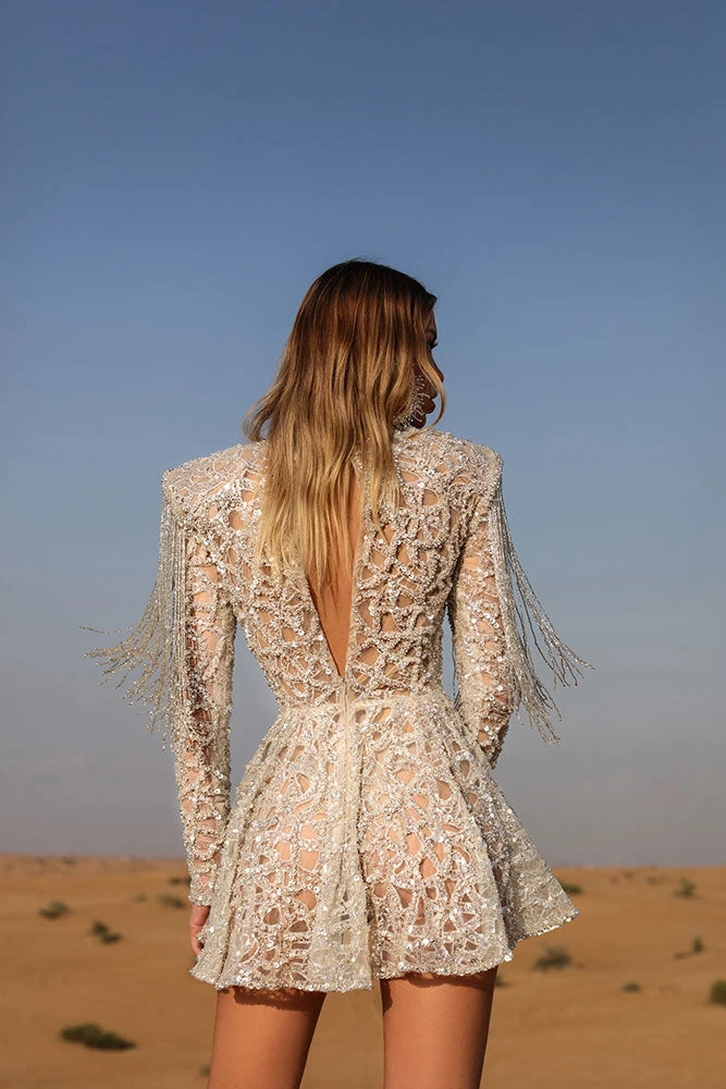 Shopalbina2022 Short Silver Dress DESERTE 4 Shopalbina2022 Short Silver Dress DESERTE