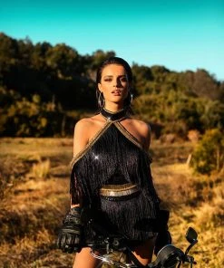 Shopalbina2022 High Neck Off Shoulder Dress