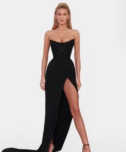 Shopalbina2022 WILD Corset Black Dress