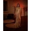 Shopalbina2022 HAUTE COUTURE Gold Embellished Glamorous Dress