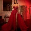 Shopalbina2022 HAUTE COUTURE Red Organza Embroidered Gown 1 Shopalbina2022 HAUTE COUTURE Red Organza Embroidered Gown