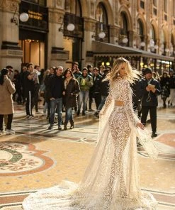 Shopalbina2022 BELLA White Tassel Crop Top And Long Skirt