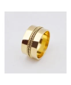 Shopalbina2022 Accessories Braided Chain Ring