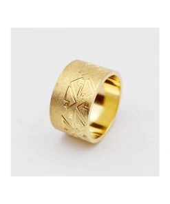 Shopalbina2022 Gold Ring With AD Logo