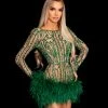 Shopalbina2022 Green Embellished Dress 2 Shopalbina2022 Green Embellished Dress