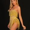 Shopalbina2022 Yellow Fringed Dress