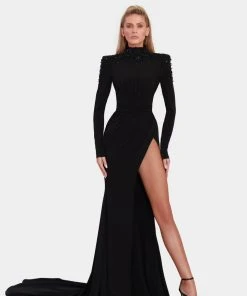 Shopalbina2022 WILD Black High Neck Dress