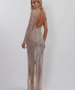 Shopalbina2022 Silver Embellished Gown WILD 5 Shopalbina2022 Silver Embellished Gown WILD