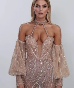 Shopalbina2022 Deep V Neckline Dress WILD