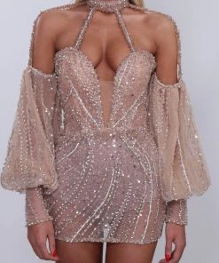 Shopalbina2022 Deep V Neckline Dress WILD