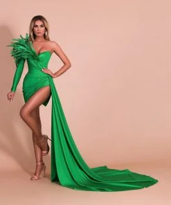 Shopalbina2022 Green Short Dress