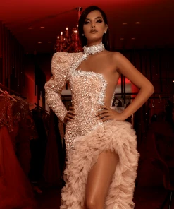 ALBINA DYLA Sales 2022 51 Shopalbina2022 Long Crystal Dress