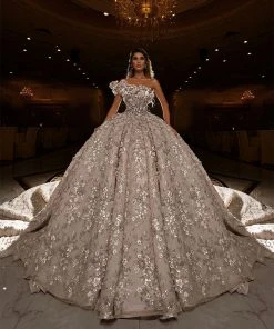 Shopalbina2022 Bridal Couture One Ruffle Shoulder Bridal Gown 10 Shopalbina2022 Bridal Couture One Ruffle Shoulder Bridal Gown