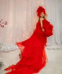 Shopalbina2022 Dreamy Red Dress Children