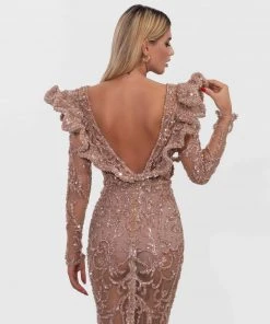Shopalbina2022 Long Embellished Dress